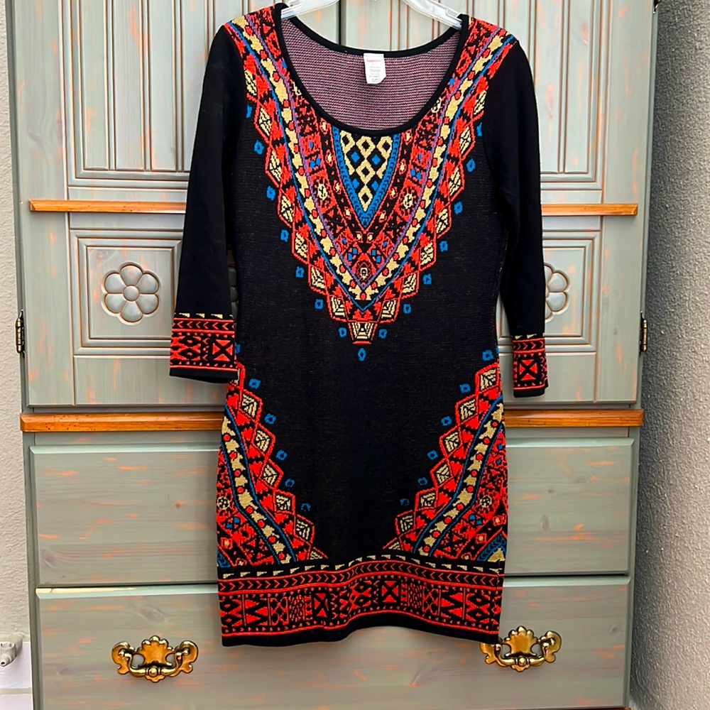 Colorful Sweater Dress